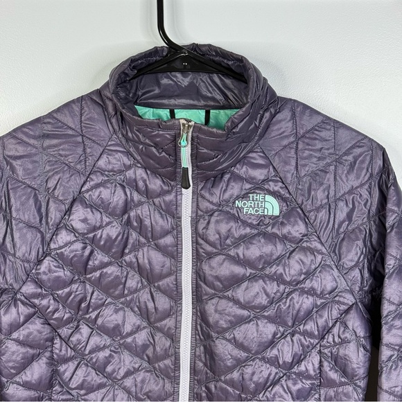 The North Face Jacket Women Purple Thermoball Quilted Puffer Eco Zip Insulated - Picture 2 of 5